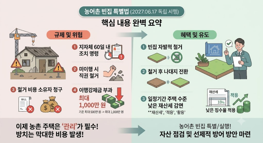 농어촌 빈집 특별법 핵심 내용 요약